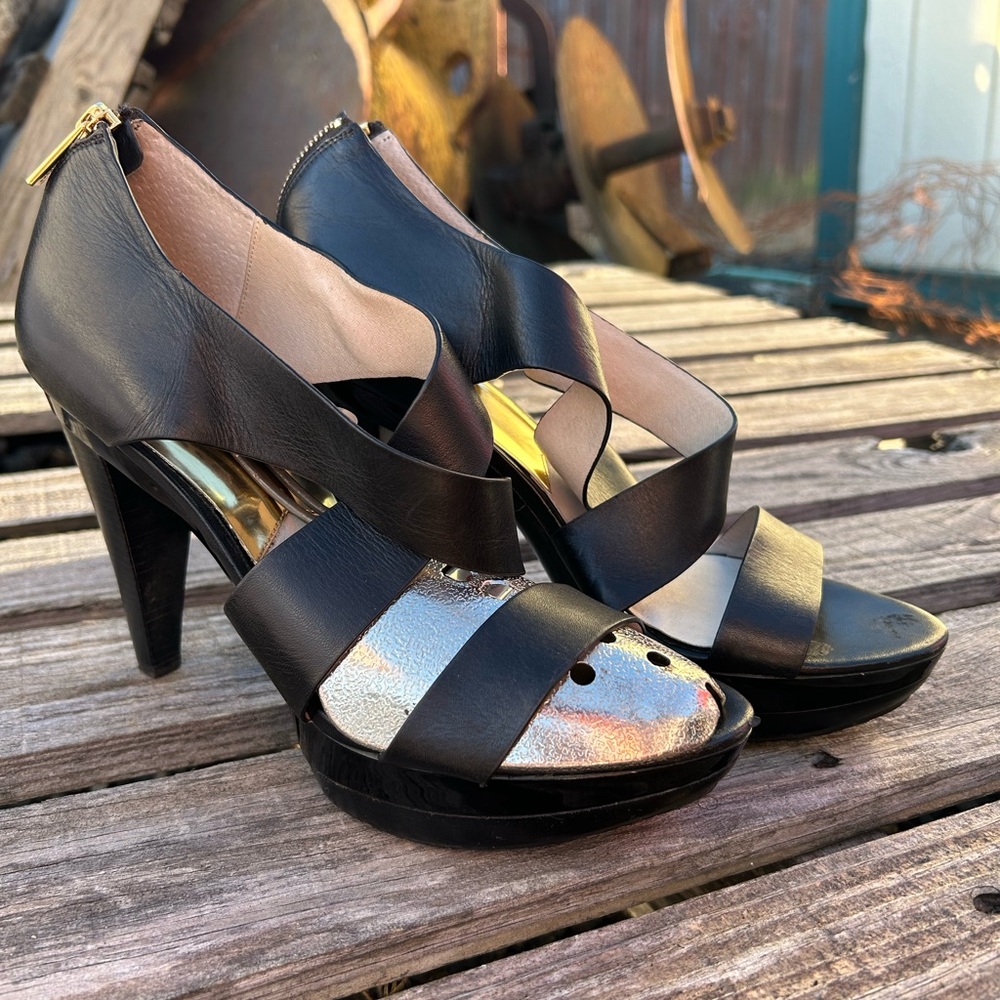 Michael Kors Black Sandal Heels